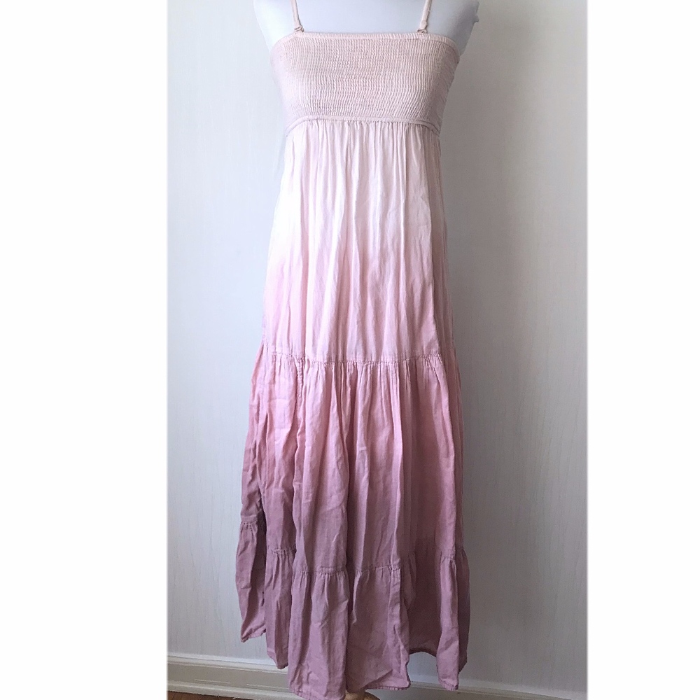 Boho Ombre Spaghetti Strap/Strapless Maxi Dress